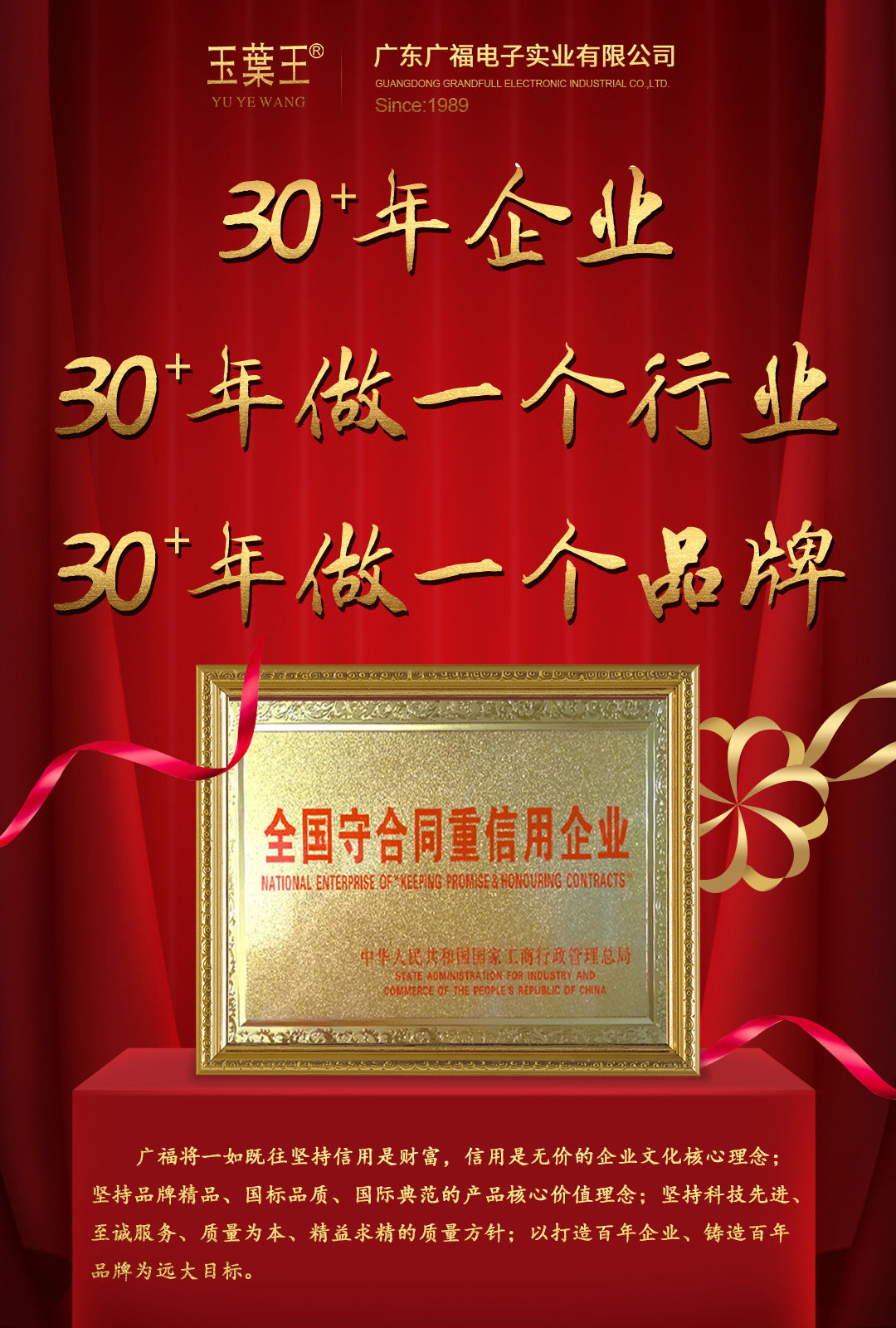 喜讯|祝贺广福荣获全国守合同重信用企业